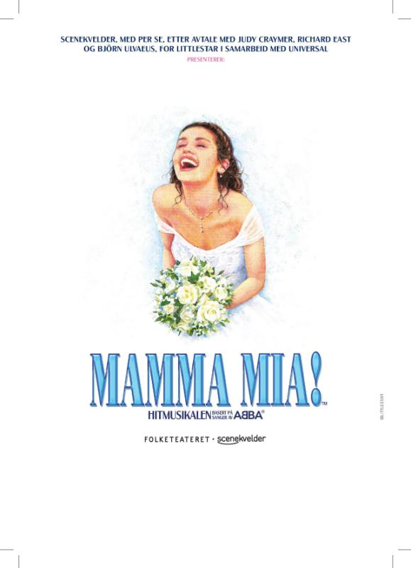 Program for Scene kvelders produksjon Mamma Mia (2021).