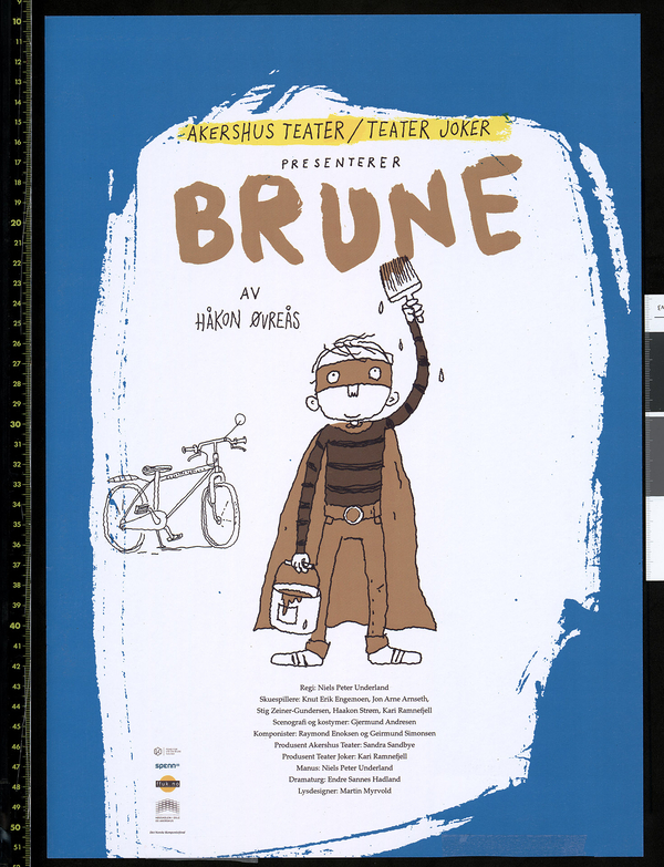 Plakat for Teater Joker og Akershus Teaters produksjon Brune (2016)