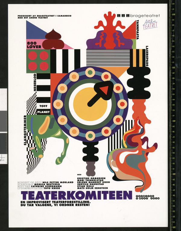 Plakat fra Brageteatrets produksjon Teaterkomiteen (2018).