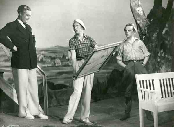 Fotografi fra Det Nye Teaters produksjon Søndagsparadiset (1945)