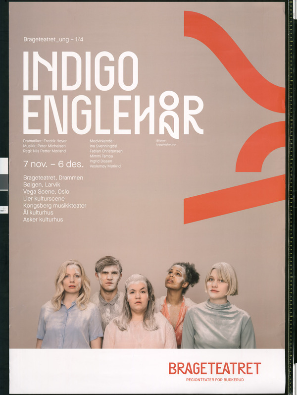 Plakat fra Brageteatrets produksjon Indigo Englehår (2019).
