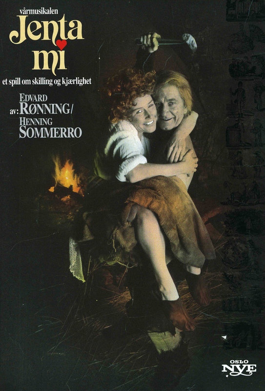 Plakat fra Oslo Nye Teaters produksjon Jenta mi (1989).