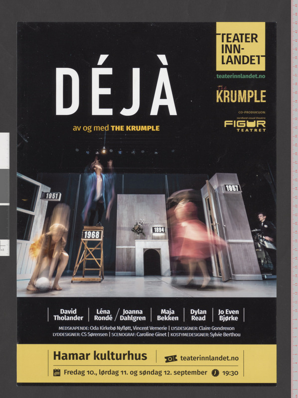 Plakat for The Krumples produksjon Déjà (2019). 