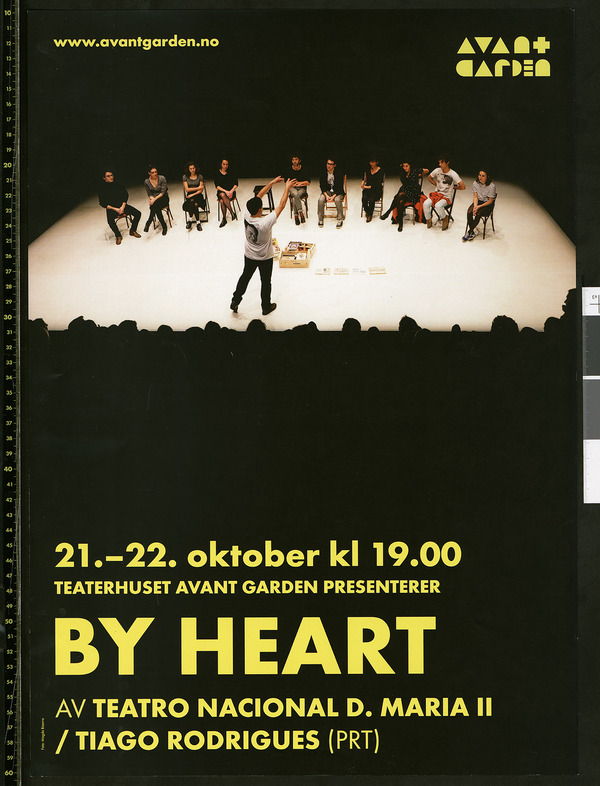 Plakat for Teatro Nacional D. Marias produksjon By Heart (2016)