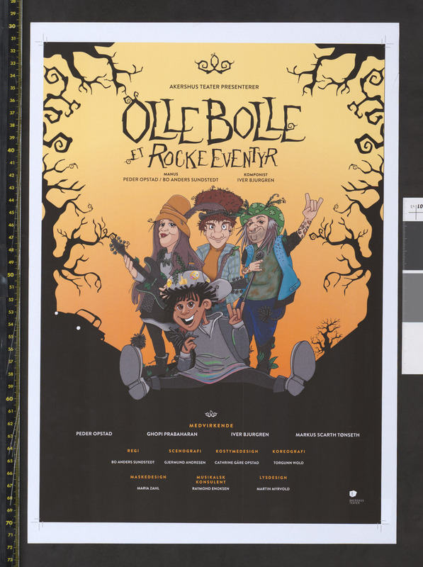 Plakat for Akershus Teaters produksjon Olle Bolle (2018). 