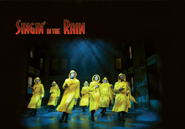 Plakat for Oslo Nye Teaters produksjon Singin' in the rain (2008) .