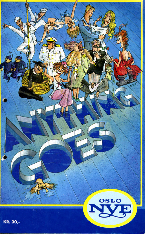 Plakat for Oslo Nye Teaters produksjon Anything Goes (1990) .