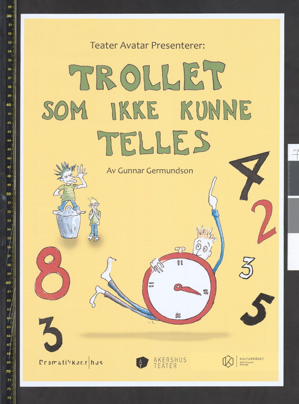 Plakat for Teater Avatars produksjon Trollet som ikke kunne telles (2018). 
