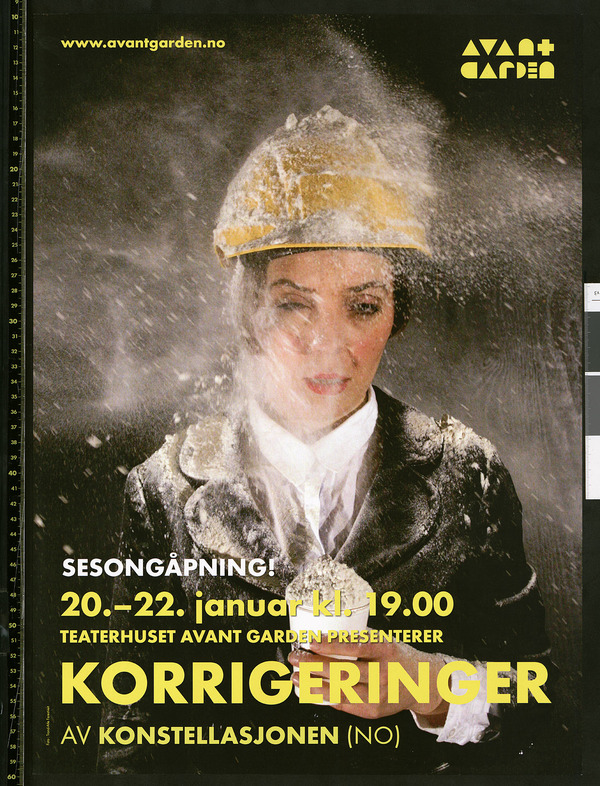 Plakat for Konstellasjonens produksjon Korrigeringer (2017)