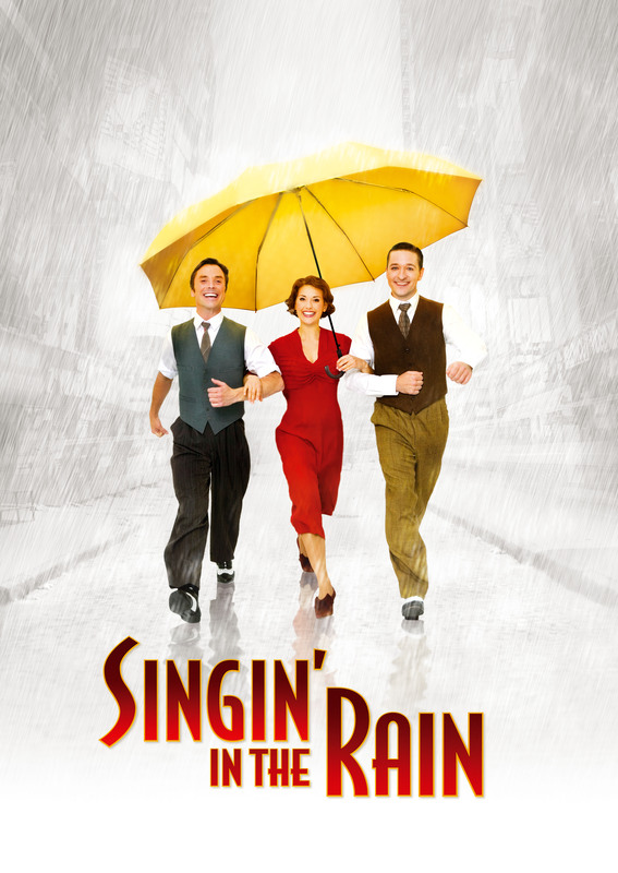 Plakat for Oslo Nye Teaters produksjon Singin' in the rain, nypremiere (2008) .