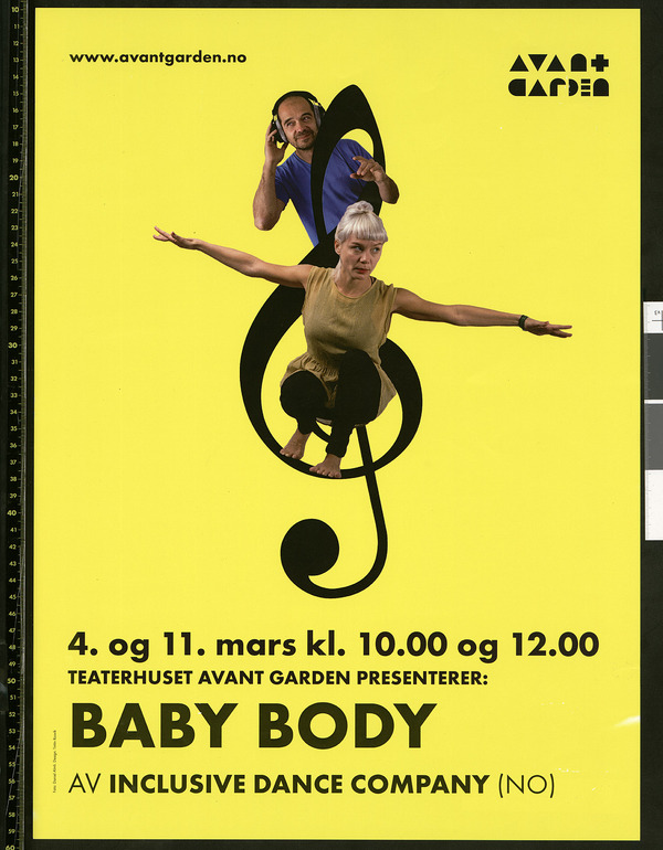Plakat for Inclusive Dance Companys produksjon Baby Body (2017)