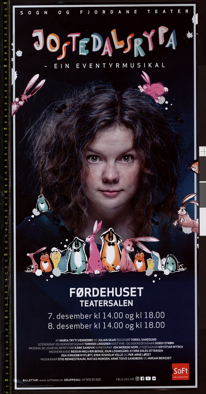 Plakat for  Sogn og Fjordane Teaters produksjon  Jostedalsrypa (2019)