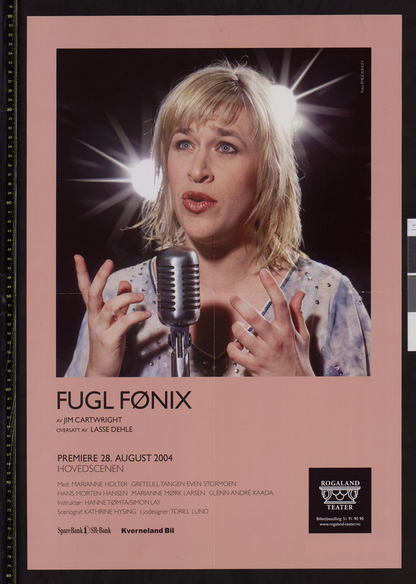 Plakat for Rogaland Teaters teaterproduksjon Fugl Føniks (2004)