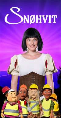 Poster for Oslo Nye Teater (Oslo New Theatre) and The Norwegian Touring Theatre's production Snow White (2013)
