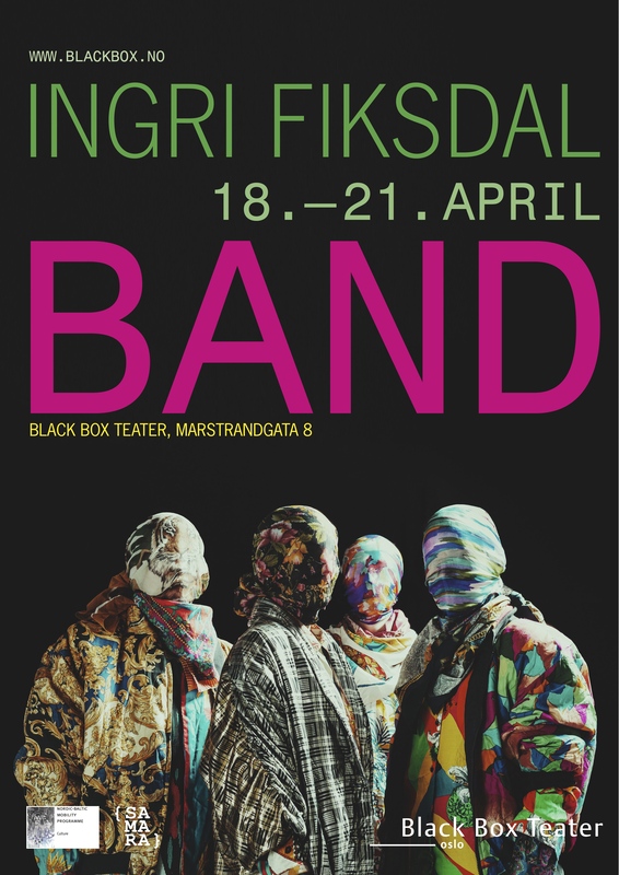 Plakat fra Ingri Midgard Fiksdal Dans' produksjon Band (2013) på Black Box Teater