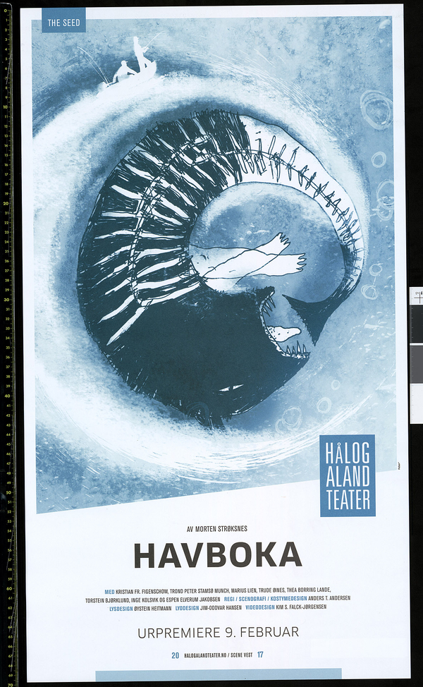 Plakat for Hålogaland Teaters produksjon Havboka (2017)