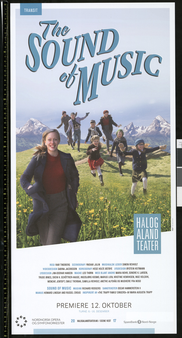 Plakat for Hålogaland Teaters produksjon "The Sound of Music " (2017)