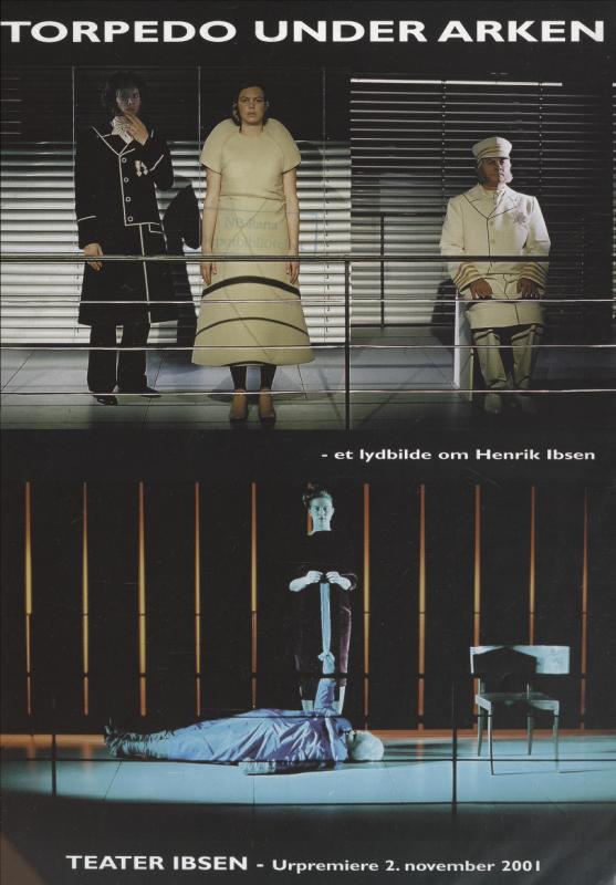 Forestillingsprogram for Teater Ibsens produksjon Torpedo under arken (2001).