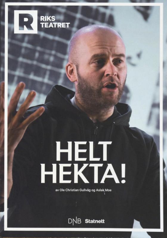 Forestillingsprogram for  Turnéteatret i Trøndelags produksjon Helt hekta! (2018)- turné med Riksteatret