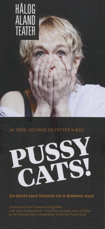 Forestillingsprogram for Hålogaland Teaters produksjon Pussycats! (2023).