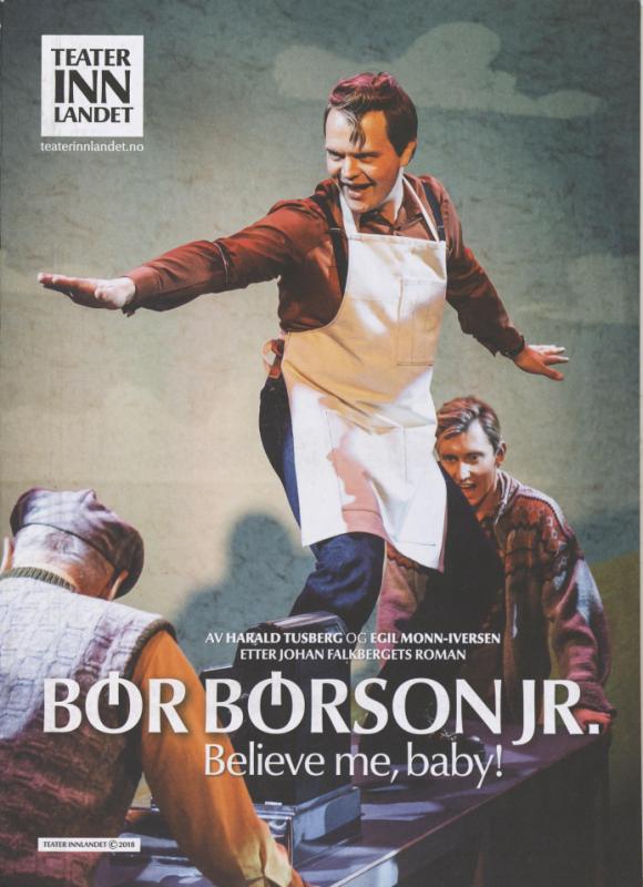 Forestillingsprogram for  Teater Innlandets produksjon Bør Børson jr. (2018)