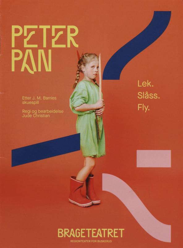 Forestillingsprogram til Brageteatrets produksjon Peter Pan (2019)