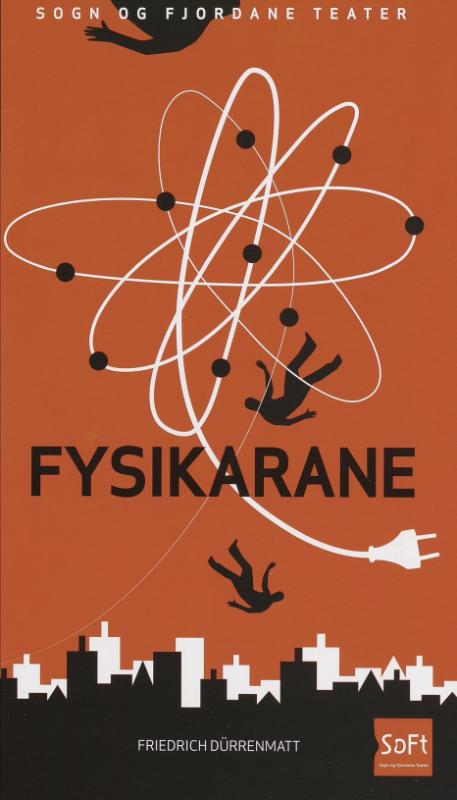 Forestillingsprogram for Sogn og Fjordane Teaters produksjon Fysikarane (2018). 