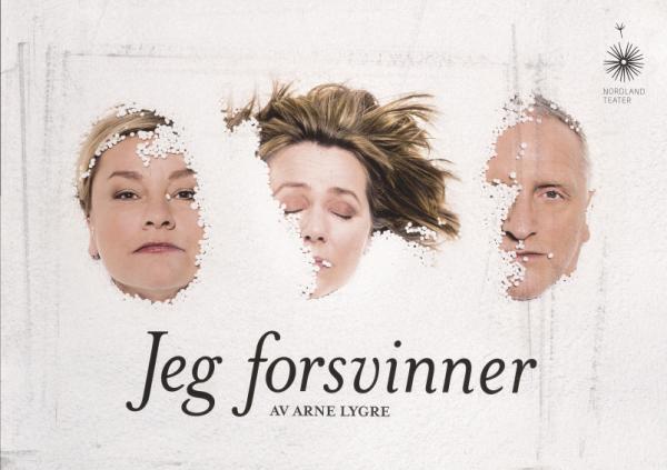 Program fra Nordland Teaters produksjon Jeg forsvinner (2017).