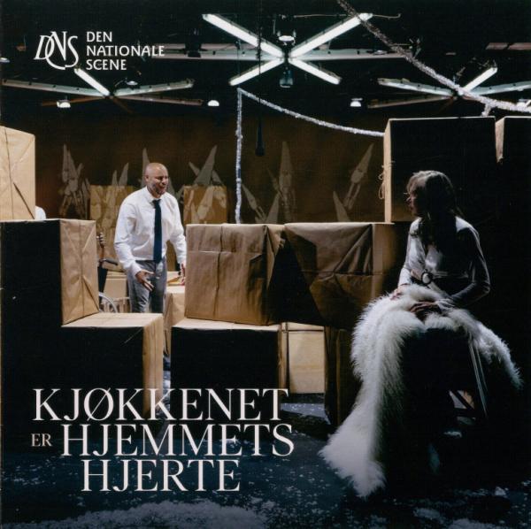 Forestillingsprogram til Den Nationale Scenes produksjon Kjøkkenet er hjemmet hjerte (2023).