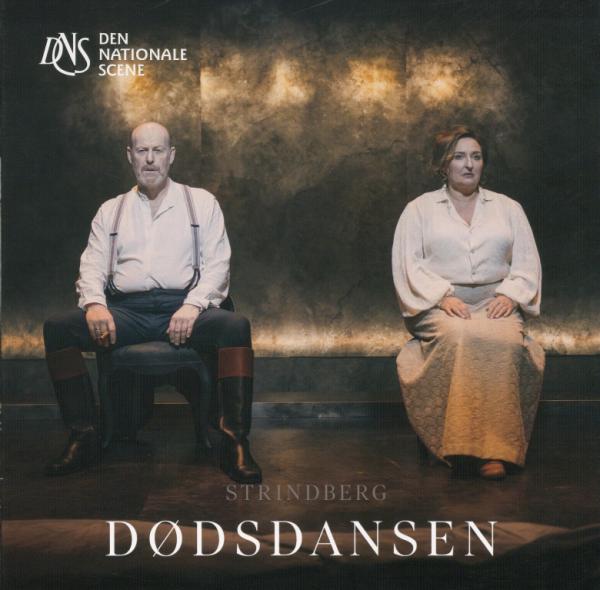 Forestillingsprogram til Den Nationale Scenes produksjon Dødsdansen 1 (2024).