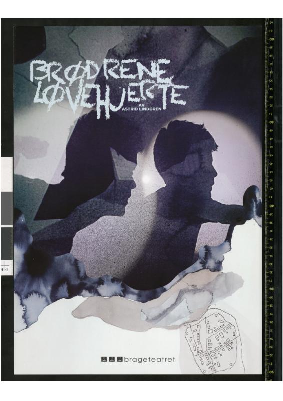 Program fra Brageteatrets produksjon Brødrene Løvehjerte (2017).