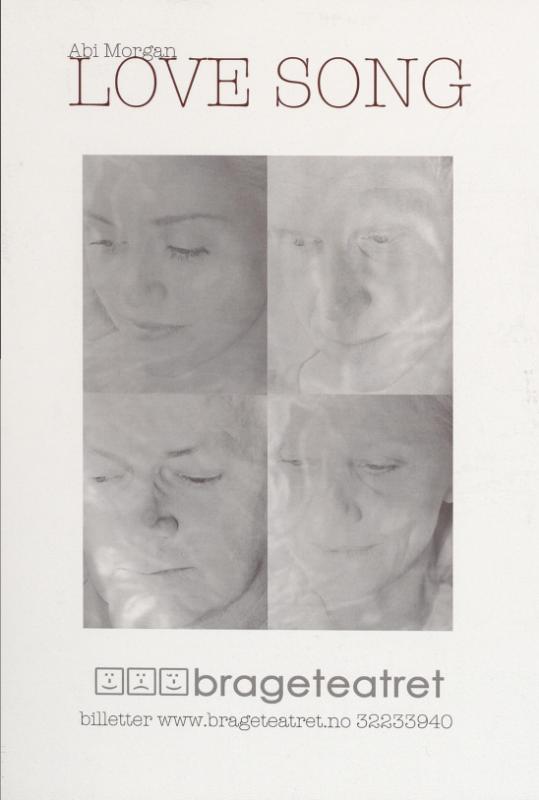 Program fra Brageteatrets produksjon  Love song (2012)