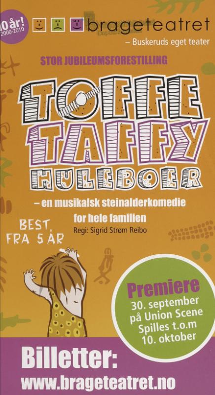 Performance program for Brageteatret's production How the First Letter Was Written (2010)