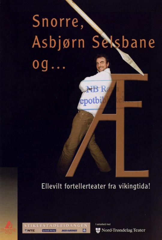 Forestillingsprogram for  Stiklestad Nasjonale Kultursenter og Nord-Trøndelag Teaters produksjon Snorre, Asbjørn Selsbane og Æ (2001).