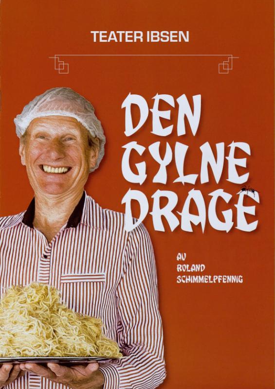 Forestillingsprogram for Teater Ibsens produksjon Den gylne drage  (2018). 