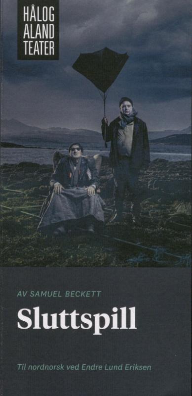 Forestillingsprogram til Hålogaland Teaters produksjon Sluttspill (2024).