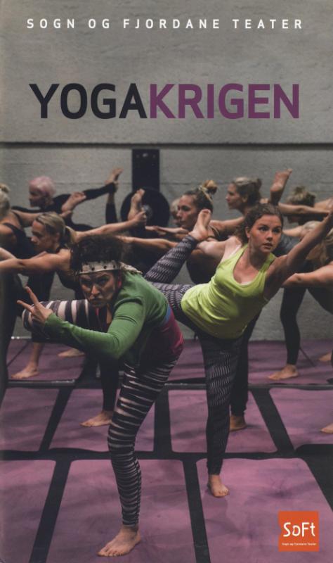 Forestillingsprogram for Sogn og Fjordane Teaters produksjon Yogakrigen (2018). 