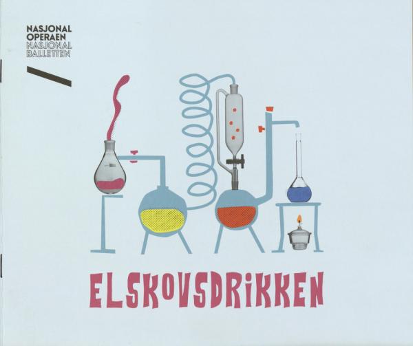 Forestillingsprogram for Den Norske Opera og Balletts produksjon Elskovsdrikken (2018). 