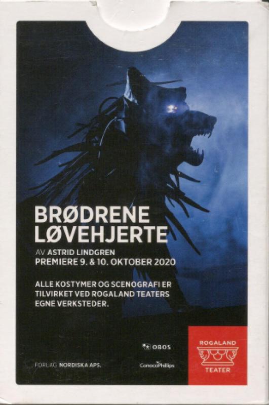 Forestillingsprogram til Rogaland Teaters Barne- og ungdomsteaters produksjon Brødrene Løvehjerte (2020/2021)