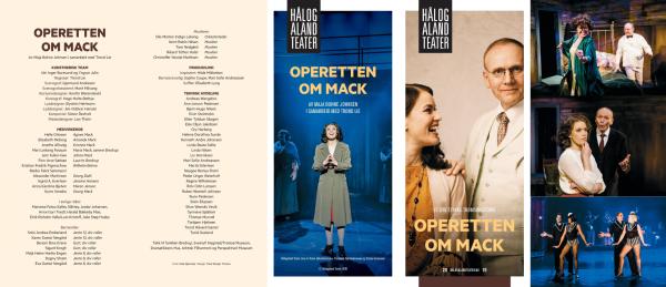 Forestillingsprogram til Hålogaland Teaters produksjon Operetten om Mack (2019)