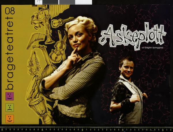 Program for Brageteatret's production Askeplott* (Cinderplot) (2008)