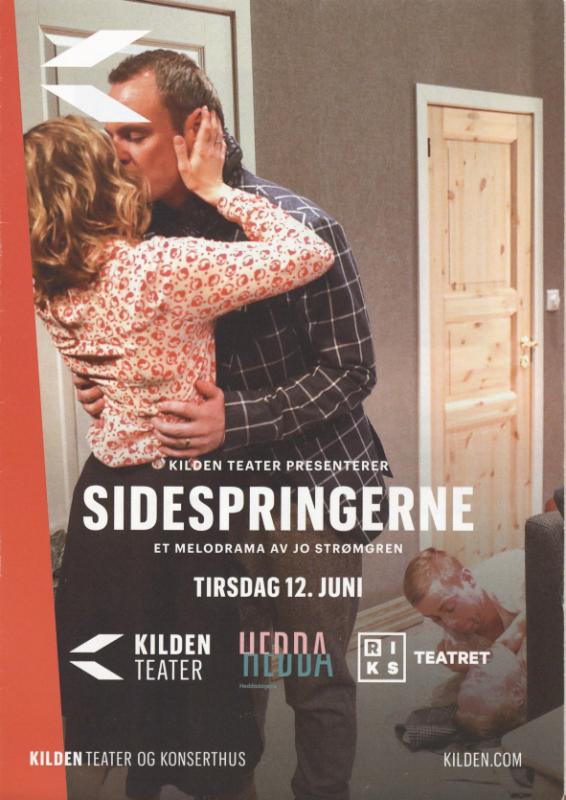Forestillingsprogram for Kilden Teaters produksjon Sidespringerne (2018)