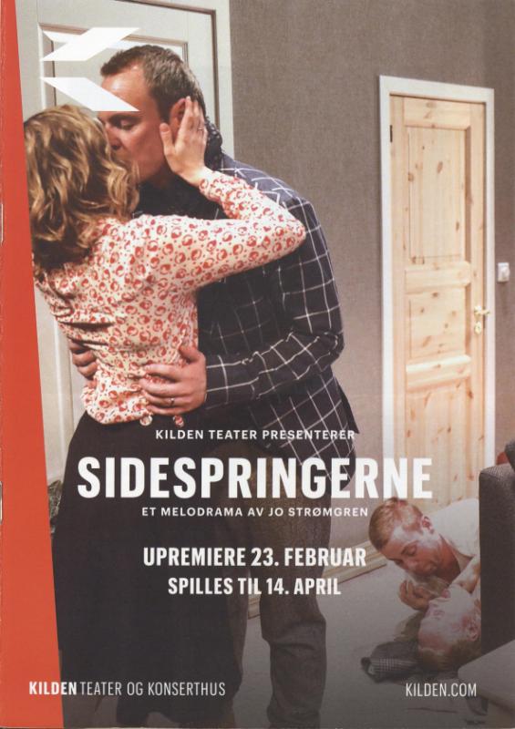 Forestillingsprogram for Kilden Teaters produksjon Sidespringerne (2018)