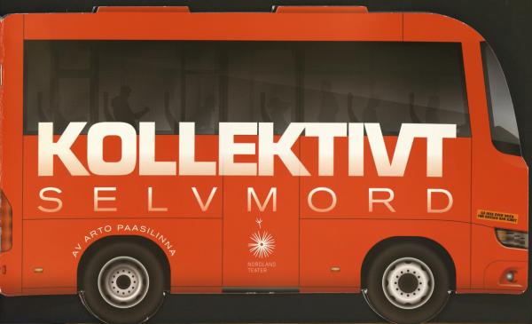 Forestillingsprogram for Nordland Teaters produksjon Kollektivt selvmord (2019)