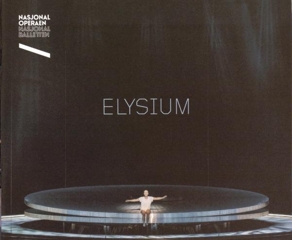 Forestillingsprogram for Den Norske Opera & Balletts produksjon Elysium (2016).