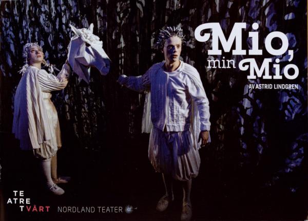 Forestillingsprogram for Teatret Vårt og Nordland Teaters produksjon Mio min Mio (2018). 