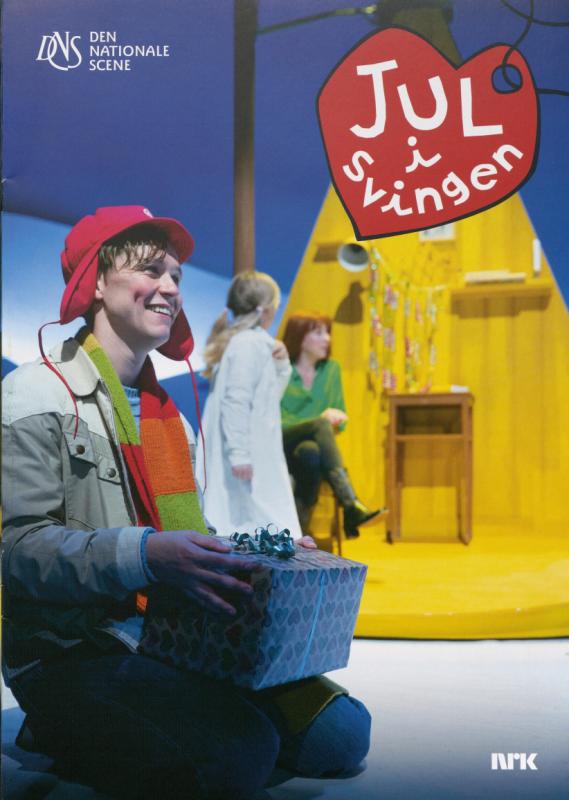 Forestillingsprogram til Den Nationale Scenes produksjon Jul i Svingen (2023).