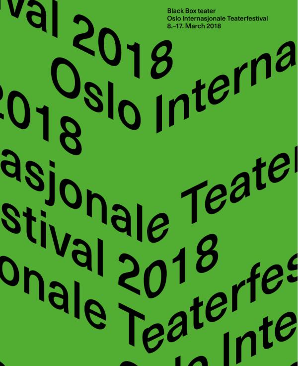 Festival programme for Oslo International Theatre Festival 2018