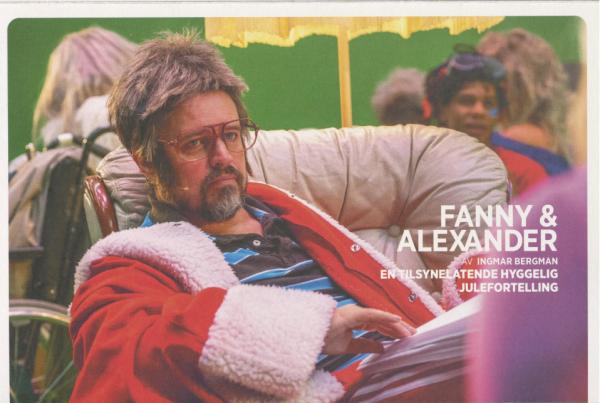Forestillingsprogram til Rogaland Teaters produksjon Fanny & Alexander (2023).