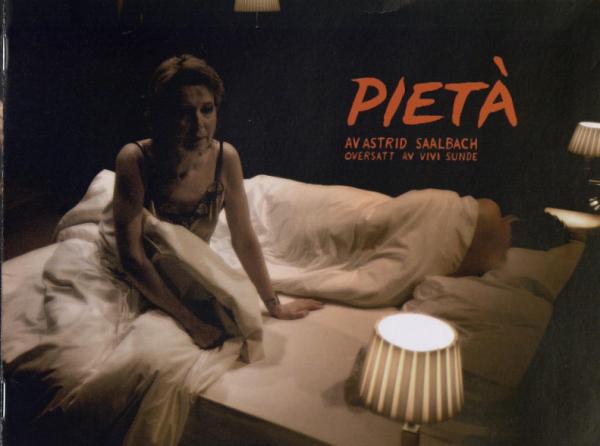 Forestillingsprogram for Teatret Vårts produksjon Pietà (2008).